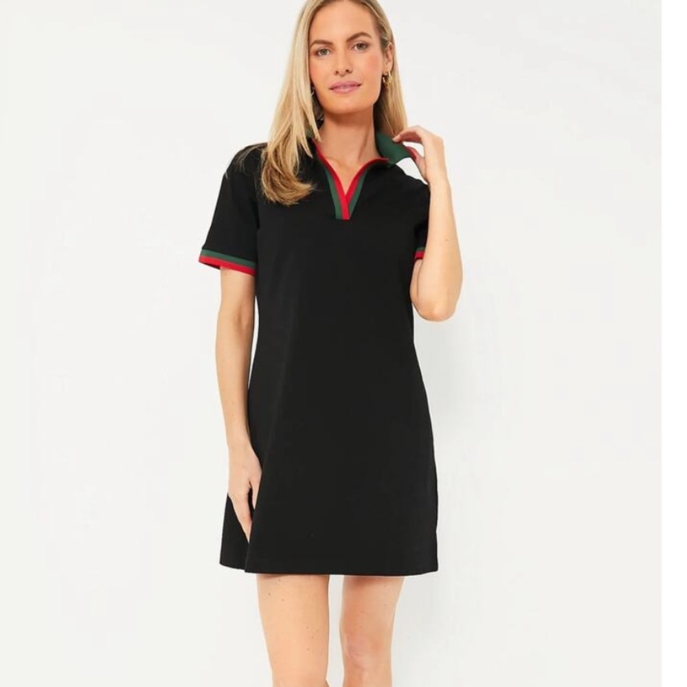 NWT Tuckernuck Black Hutton polo dress medium sold out